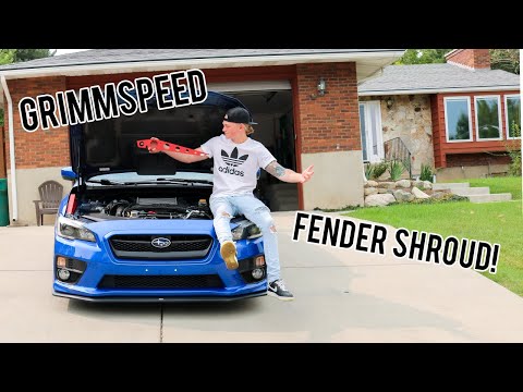 2016 Subaru WRX Grimmspeed Fender Shroud Install!