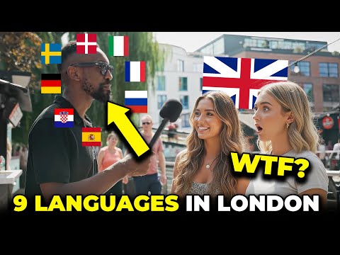 American Shocks London Speaking 9 Languages in Famous Food Market
