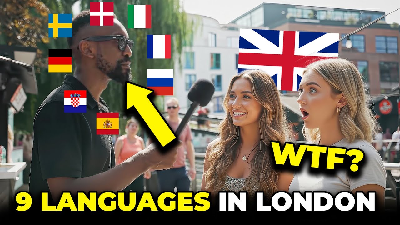 American Shocks London Speaking 9 Languages in Famous Food Market