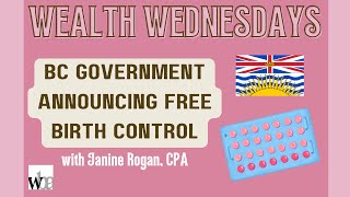 BC Government announces free birth control for all residents