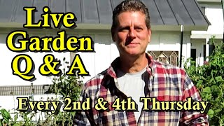 Garden Grounds Live Q & A: Live Garden Questions Taken &  Growing Tomatoes and Peppers - E38