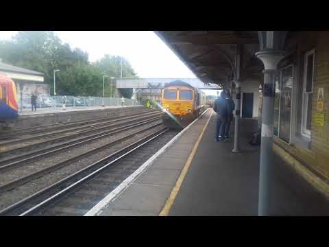 66724 4B51 1113 Eastleigh Yard-Southampton WD passing Eastleigh 16/9/2019