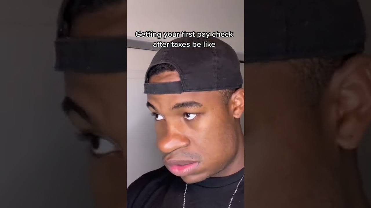 Getting your first pay check be like😂 #shorts