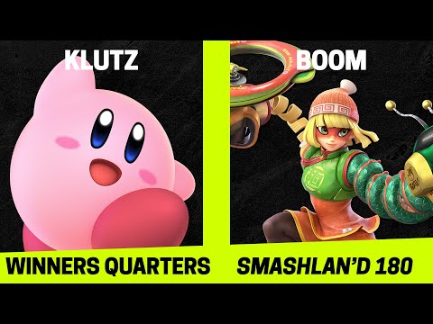 SmashLAN'd 180 Winners Quarters - Klutz vs Boom - SSBU Smash Ultimate Tournament