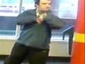 Weird Guy Dancing In bus Station 