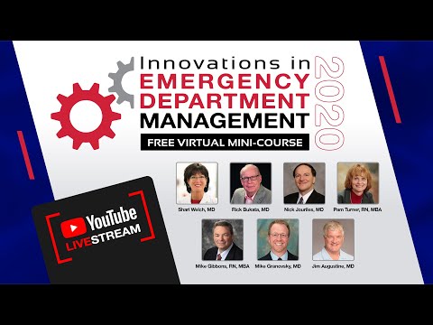 The Innovations in Emergency Department Management Zoom Livestream