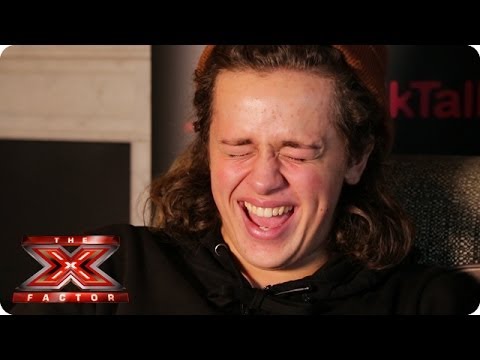 What is Luke finding so funny? - TalkTalk Backstage - The X Factor UK 2013