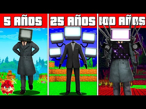 León Picarón - I SURVIVED 100 YEARS as a TV MAN in MINECRAFT HARDCORE and this is what happened...