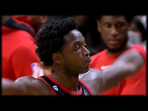 OG Anunoby Swats Jimmy Butler's Weak Last Second Shot - Raptors vs Heat
