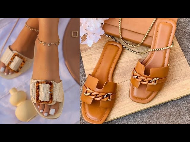 Vídeo relacionado con Sandalias Mujer con Corcho Zapatillas Punta Abierta Planas Ajustables Mules Chanclas Verano Cómodas Albaricoque 42