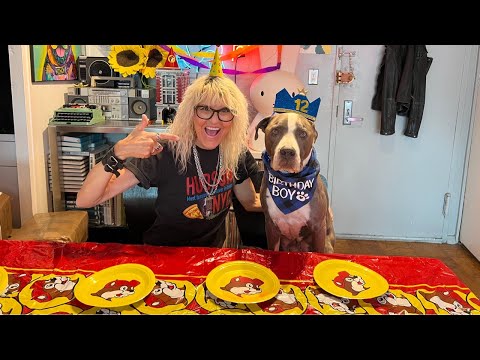 LIVE Birthday Party & Baking Pupcakes for Hudson the NYC Dog
