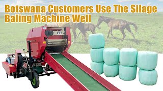 Great Silage Baling & Wrapping Results Achieved by Botswana Client Using Silage Baler Machine!