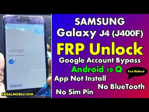 Samsung J4 GOOGLE/FRP BYPASS Android 10 Fast Method 2021 || App Not Installed || No Sim || 100% Done