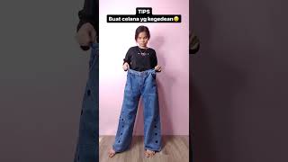 Download lagu Tips mengecilk celana yang kebesaran. cek harga dikolom komentar #shorts #jeans #fashion mp3