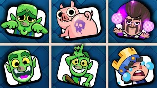 All Toxic emotes in Clash Royale!!