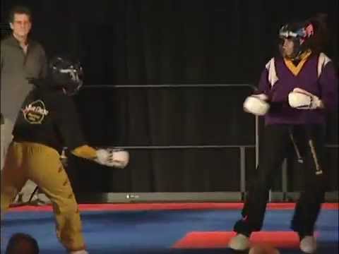 Melanie Ortiz vs Felicia Marcial 2009 Gator Nationals Karate Tournament