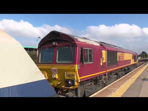 DB schenker 66088 with whatley to churchyard sidings loaded stone train