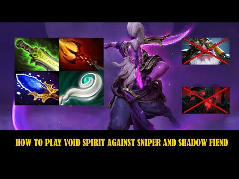 How to play void spirit against sniper mid.