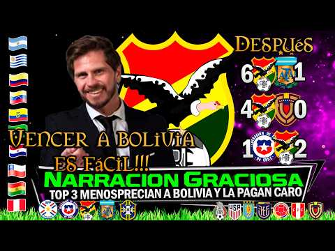 TOP 3 Prensa Menosprecia a BOLIVIA y piden PERDÓN 🏆 Narraciones Deportivas Graciosas 🔥