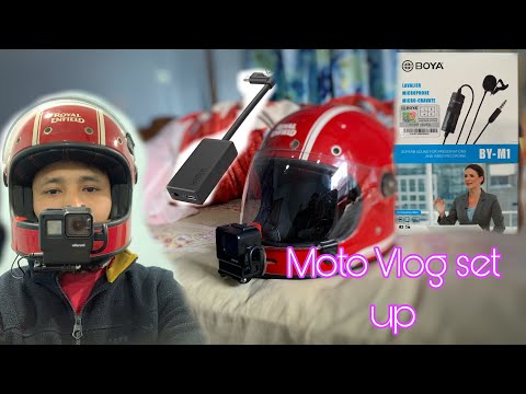 GoPro moto blogging set up and sound test // Gopro Hero 7 Black Mic set up