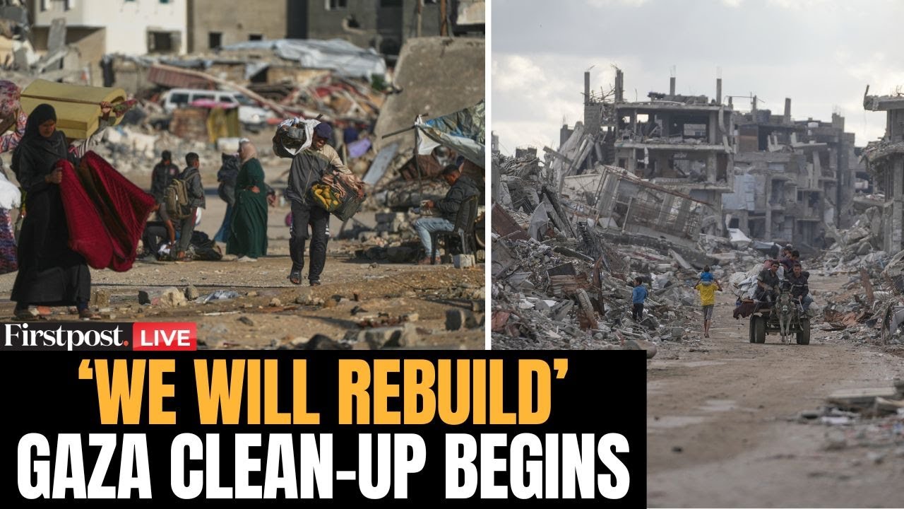 Gaza Clean-up LIVE: Palestinians Launch 'We Will Rebuild' Campaign with UN to Clean Up Gaza | Israel