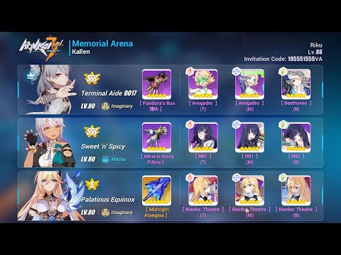 [EX MA] Kallen 31946 - TA / SNS / PE (S3), 4*Dudu | Honkai Impact 3