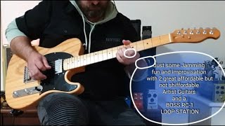 Video thumbnail for ARTIST TC59 and ARTIST STEALTH LP6 Jam Improvisation by Clint Turner Guitar Stuff