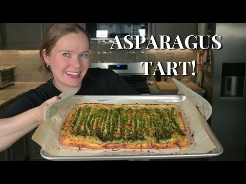 How to Make an Asparagus Tart! Puff Pastry Base & Ricotta Filling