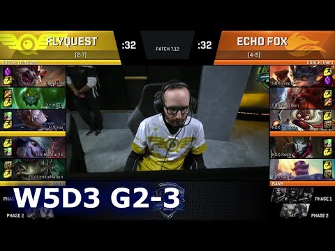FlyQuest vs Echo Fox | Game 3 S7 NA LCS Summer 2017 Week 5 Day 3 | FLY vs FOX G3 W5D3