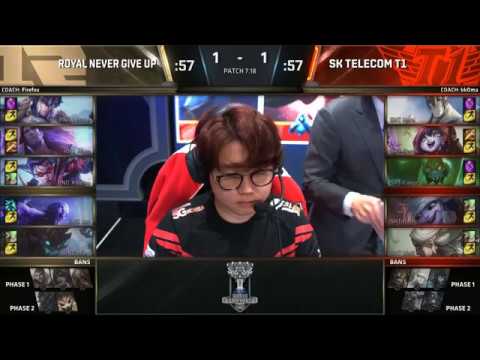Vayne locked in by Uzi | SKT vs RNG game 3 highlights | 2017 World Championship Semifinals Day 1
