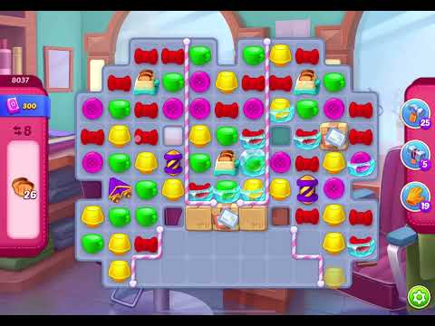 HomeScapes Level 8037 no boosters (13 moves)