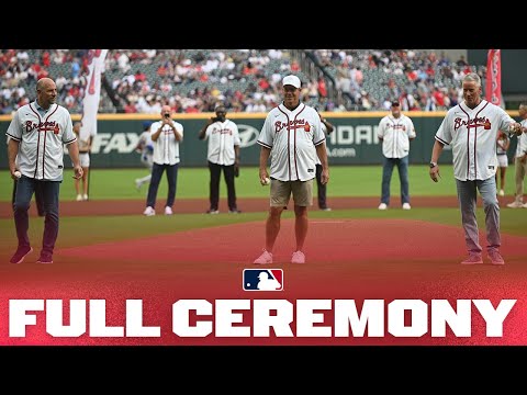Braves celebrate the 30th anniversary of their 1995 World Series championship team (Full ceremony)