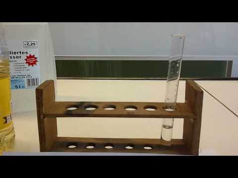 Das Wasser IV – Löslichkeit von Flüssigkeiten in Wasser