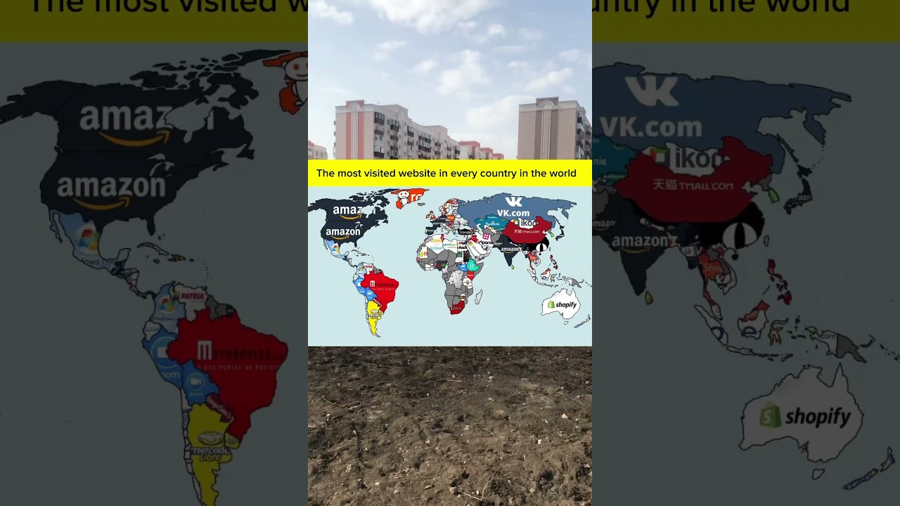 The most visited website in every country in the world #world