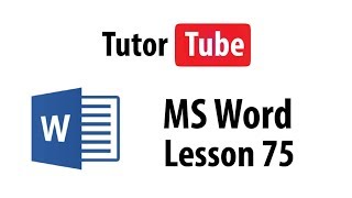 MS Word Tutorial - Lesson 75 - Adding Figures, Table and Equation Numbers
