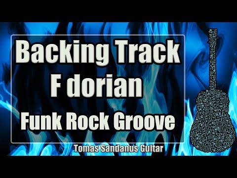 F dorian Backing Track - Funk Rock Groove Guitar Jam Backtrack | TS 66