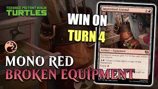 ๐ฅ MONO RED EQUIPMENTS WITH IMPROVISED ARSENAL IS STRONG | MTG ARENA TMNT Ninja Turtles Early Access