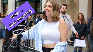Guy TIPPED $100 for this PERFORMANCE!! ABBA - S.O.S. | Allie Sherlock cover &amp; Zoe Clarke