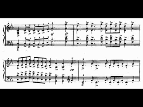 Tcherepnin Bagatelle op. 5 no. 1 (with score)