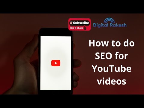 Seo tutorial for youtube in Telugu