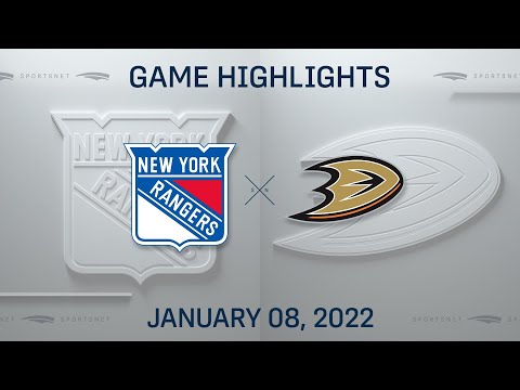 NHL Highlights | Rangers vs. Ducks - Jan. 8, 2022