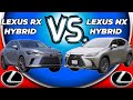 New Lexus Lexus RX Hybrid VS New Lexus NX Hybrid Comparison