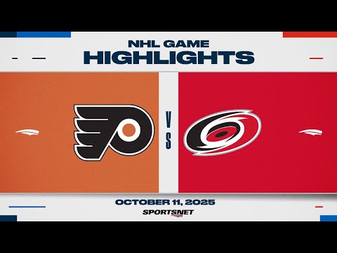 NHL Highlights | Flyers vs. Hurricanes - October 11, 2025