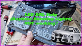 AUDI A4 B8: Faulty DRL (Daytime Running Lights) Strip? Led Module 1307329218, 8K0907472, 8K0907472A