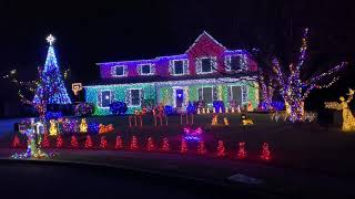 2020 Linglestown Lights "Wizards in Winter" by Trans-Siberian Orchestra Christmas Lightshow