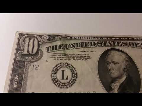 1934 Ten Dollar Bill
