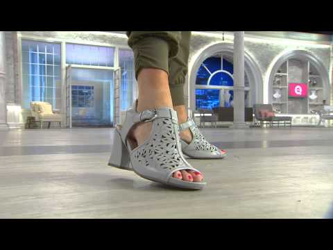 Earthies Leather Sandals w/ Heel - Acadia with Jane Treacy