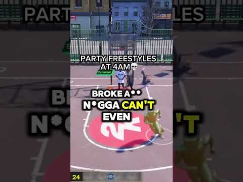 PARTY FREESTYLES AT 4AM #nba2k #nba2k25 #funny #shorts #viral #explore #trending