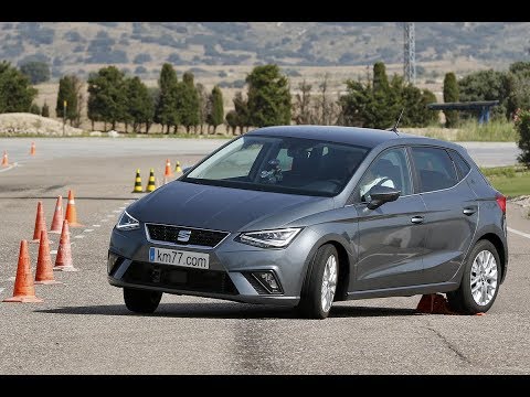 SEAT Ibiza 2017 – Maniobra de esquiva (moose test) y eslalon | km77.com