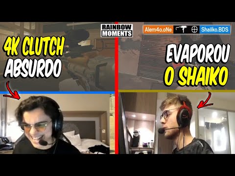ALEMAO ESTOURANDO O SHAIKO, 4K CLUTCH DO S3XYCAKE, O KAID DO RAZAH - MELHORES MOMENTOS LIVES R6